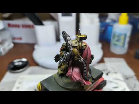 The intermediate result of painting - Tor Garadon (Warhammer 40000)