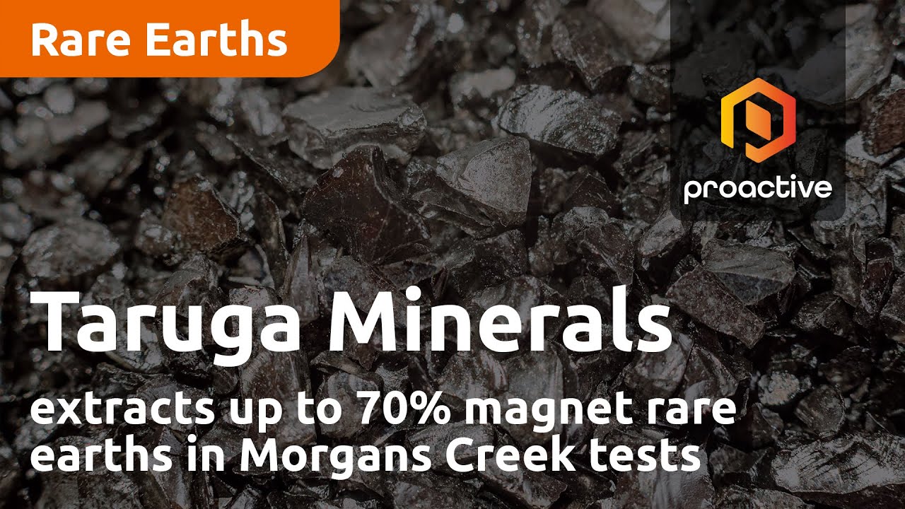 Taruga Minerals extracts up to 70% magnet rare earths in Morgans Creek tests