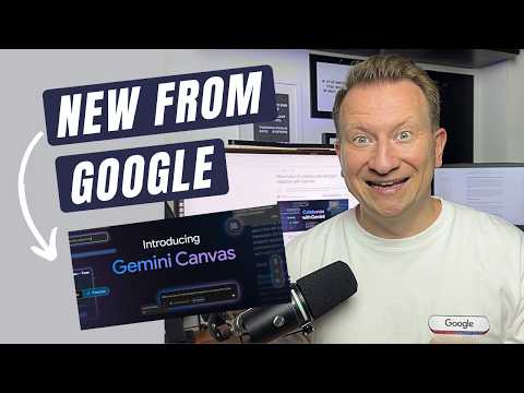 Video thumbnail for Video Tutorial: Gemini Canvas: How to Get Started with Gemini Canvas (Free)