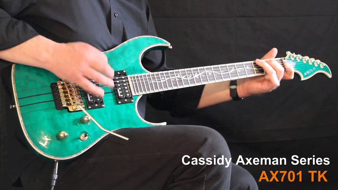 Cassidy Axeman Series AX701 at the MusicRadar Guitars and Amps Expo 2014 - YouTube