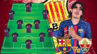 Barcelona Predicted Starting Lineup Vs Elche In La Liga MatchDay 6 🔥🔥😱