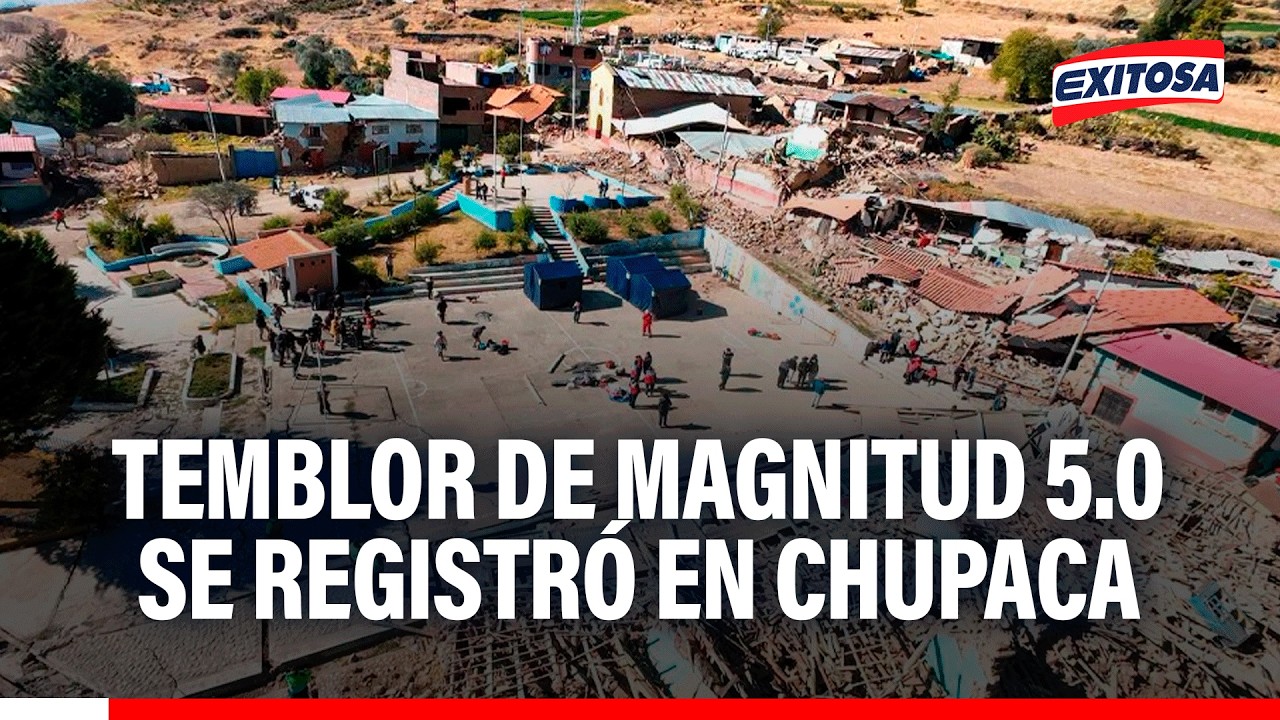 🔴🔵 Huancayo: Se registró nuevo temblor en Chupaca de magnitud 5.0