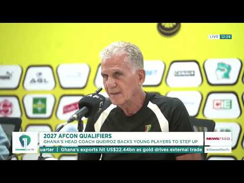 Queiroz Backs Young Black Stars Players Ahead of Côte d’Ivoire Clash