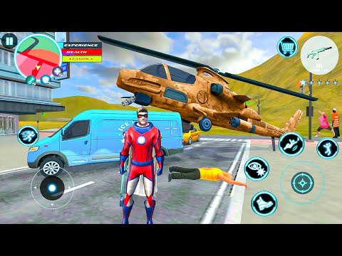 Superhero Driving Cars Tank and Flying Military Helicopter Flight Simulator - Android Gameplay