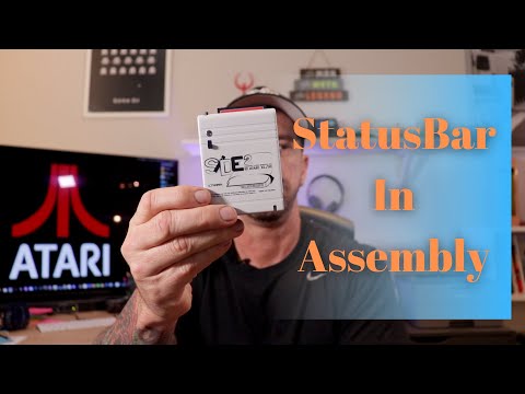 How to create a Status Bar in Assembly language using Atari with MAC/65 editor / assembler.