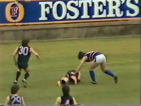 1986 VFL Round 21 Carlton Vs Footscray at VFL Park CH 7