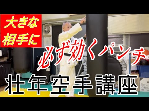 【壮年空手講座】必ず効くパンチ　コンビネーション編