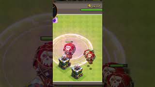 رفع مستوى تعويذة الغضب و برج ساحر و راميات السهام مع أمير المينيوم clachofclans subscribe shorts