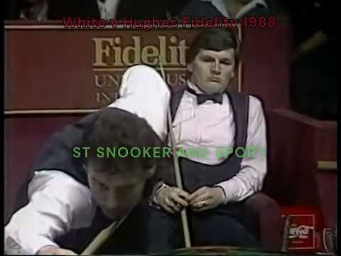 Jimmy White finishing off in style v Eugene Hughes Fidelity International 1988