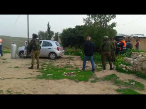 Terror attack scene in Har Hevron