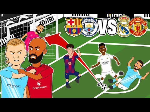 Real Madrid & Manchester United vs Barcelona & Manchester City [Episode 3]