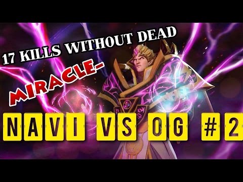 OG vs Natus Vincere #2  Miracle  Invoker Beyond GODLIKE Without DEAD