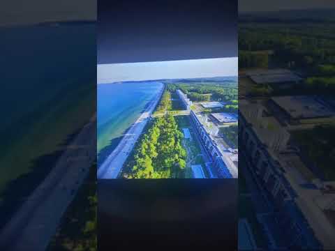 Rügen. Prora Strand von oben.