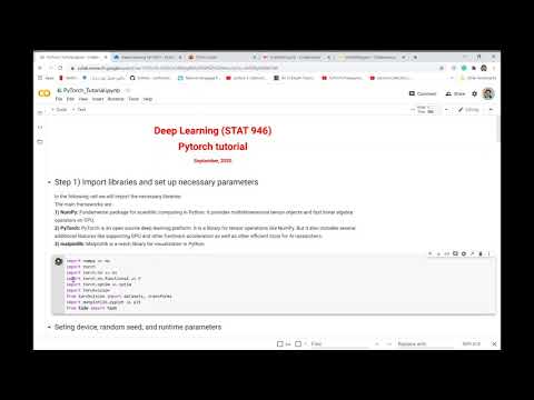 PyTorch tutorial