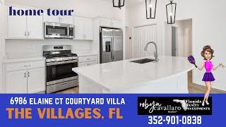 HOME TOUR Charlotte Courtyard Villa in Lake Denham | The Villages, FL