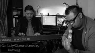 Get lucky & Diamonds - Kizomba Zouk Cover Piano/Guitar [Daft Punk Rihanna]