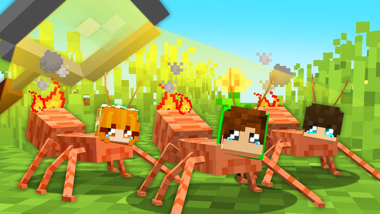 Vida de FORMIGA no Minecraft!