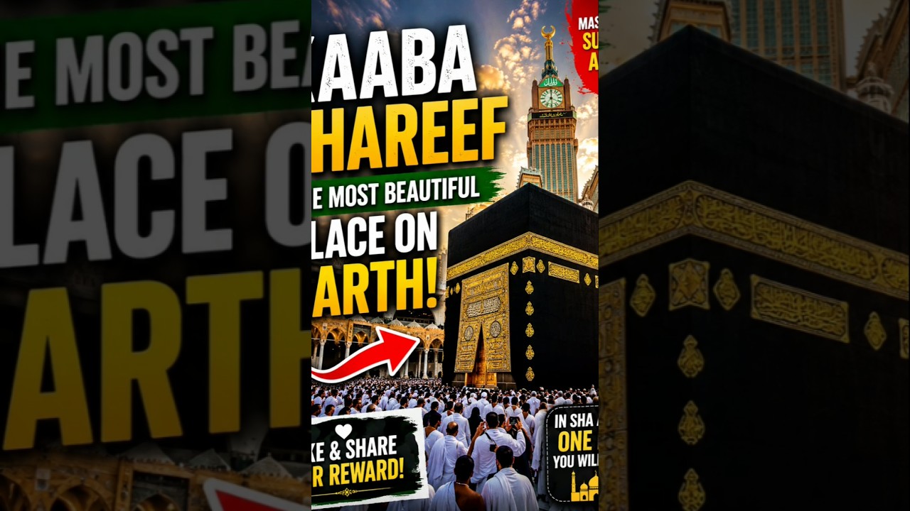Kaaba Sharif – The Most Beautiful Place on Earth ❤️🕋 #shorts