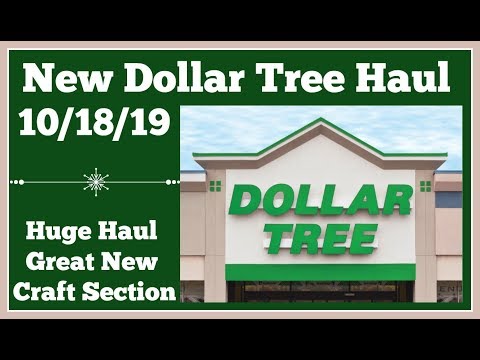 New Dollar Tree Haul 🤑 10/18/19. Huge craft haul and other goodies Video