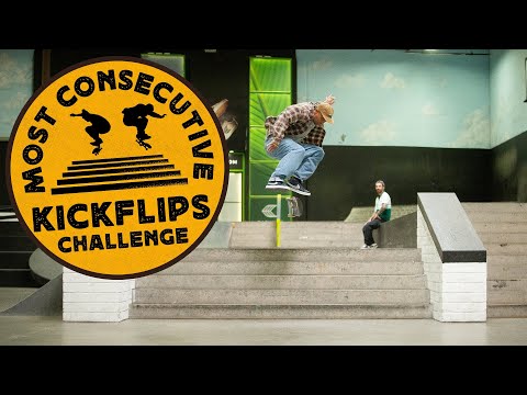 Who Can Land The Most Kickflips In A Row?! Koston & Friends