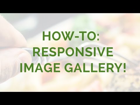 How-to: Responsive Image Gallery! Video