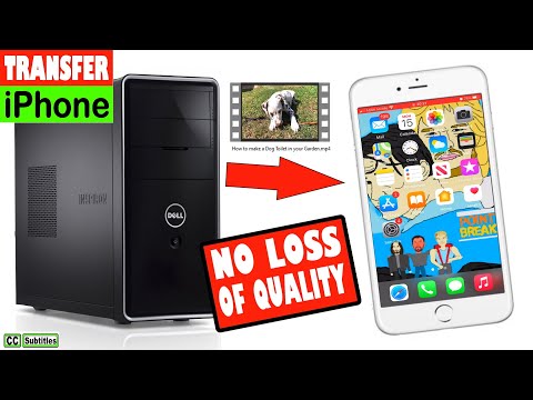 How to transfer LARGE videos from PC to iPhone NO LOSS OF QUALITY & NO Apps required