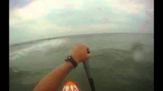 preview picture of video 'Stand Up Paddle Boarding Atlantic Beach NC - SUP wipe out'