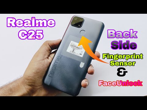 Realme C25 Back Side Fingerprint Sensor and FaceUnlock Review 2021🔥🔥🔥