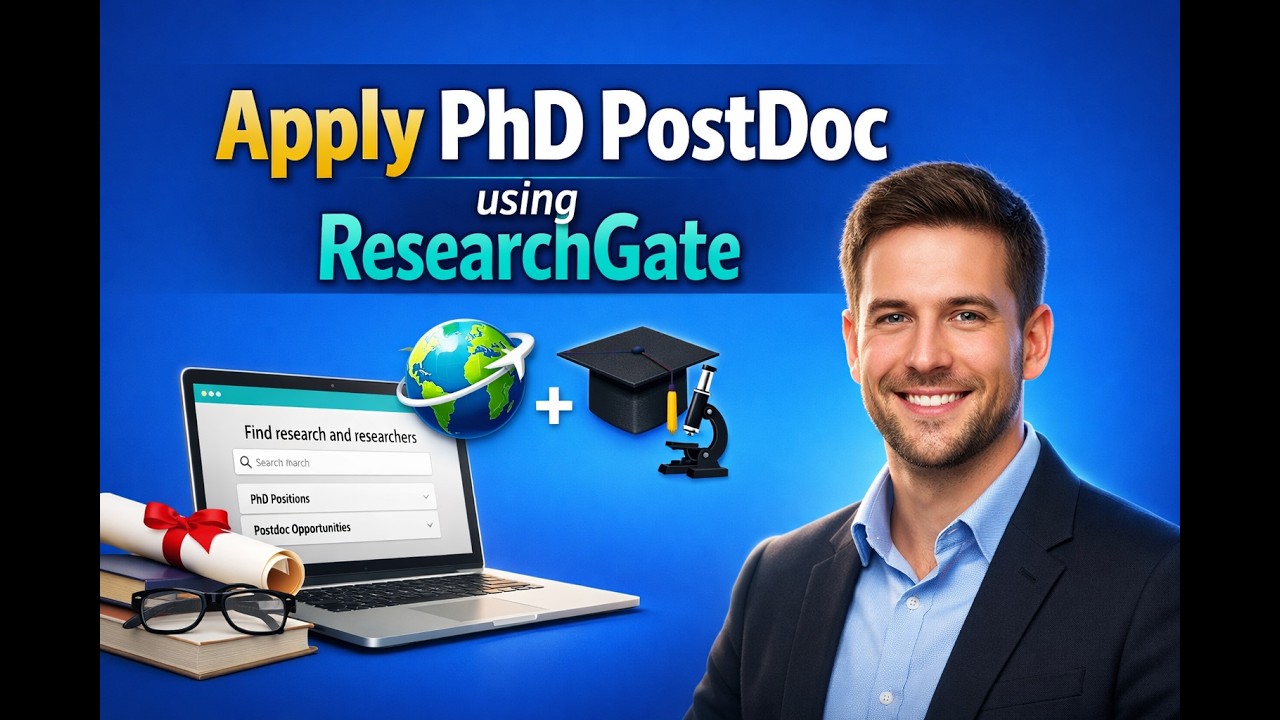 How to Apply PhD PostDoc using ResearchGate | International PhD Postdoc Positions