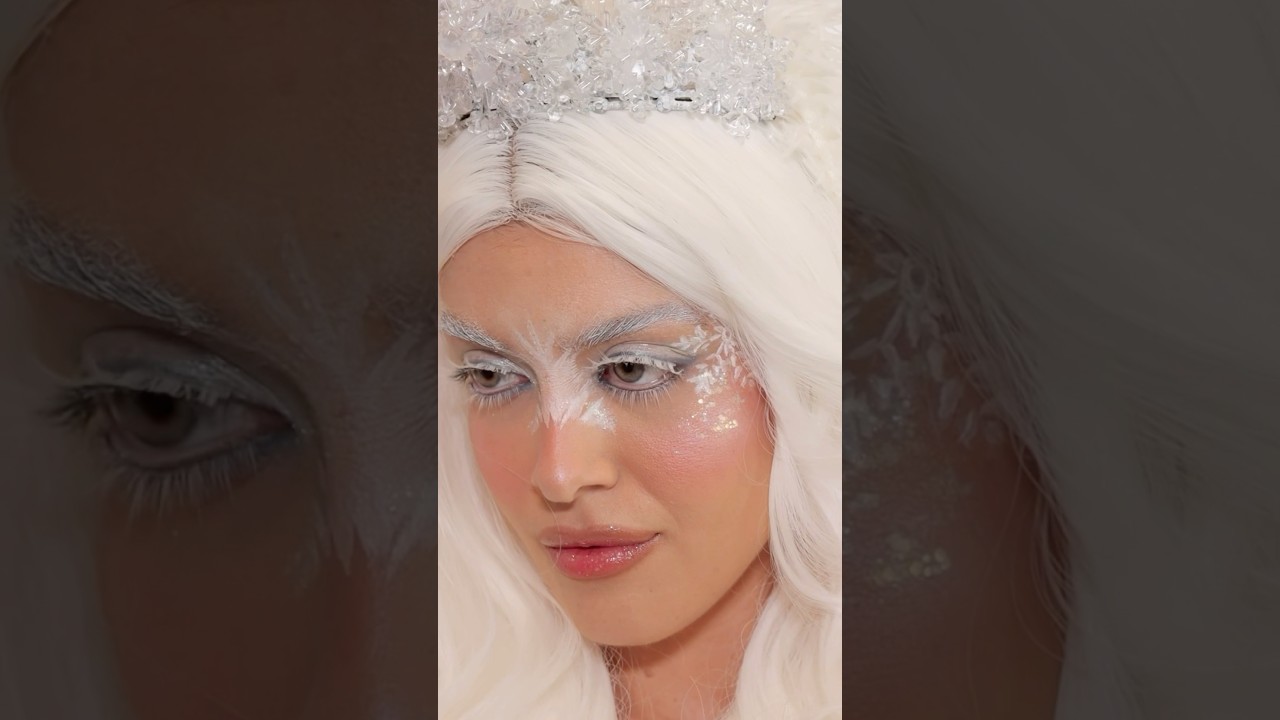 Ice queen this winter ❄️ Makeup Tutorial - Maquillaje Reina de Nieve #makeupeffects #holidaymakeup