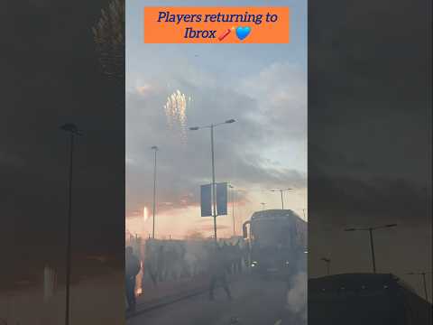 Rangers Players Return To Ibrox After 3-1 Win Vs celtic | Fans Reaction