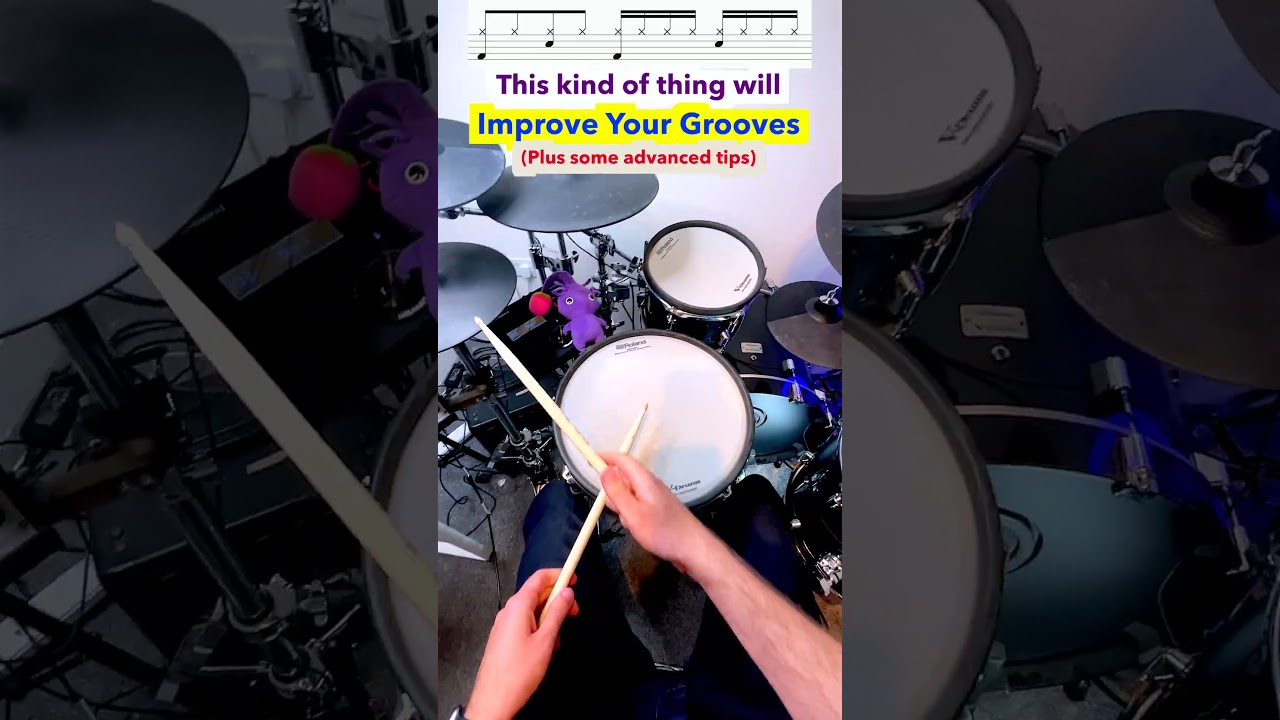 This kind of thing will Improve Your Grooves - DRUM LESSON #drums #drumnotation #drumlesson