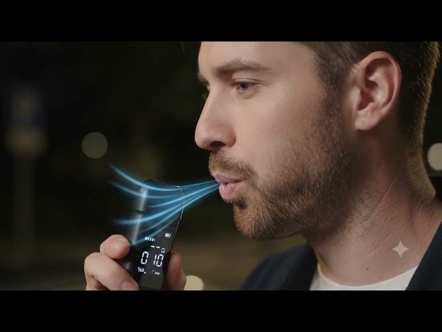 Alcoholímetro Digital COOL Recargable USB Tipo-C Sin Boquillas video