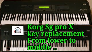 Video thumbnail for KORG SG PRO X DIGITAL PIANO KEY REPLACEMENT / PIANOFORTE DIGITALE SOSTIUIMENTO TASTO by Ranil Fernando