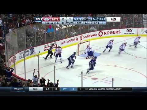 Game #147 Montréal Canadiens @ Vancouver Canucks 2-3 (OT) Highlights (30.10.2014)
