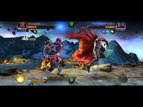#mcoc r4  5* red guardian  solos SOP symboite supreme
