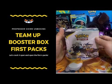 THAT NEW BOOSTER BOX SMELL! Unboxing Pokemon TCG Team Up Packs Video