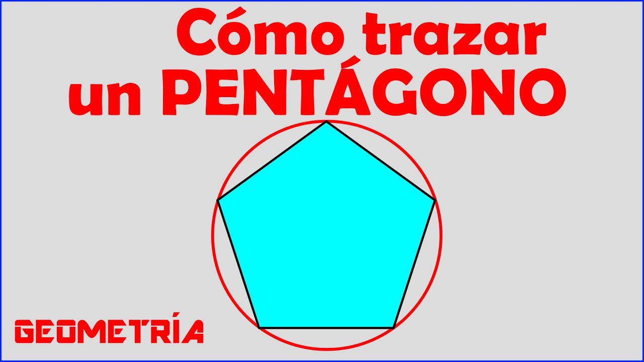 Como trazar un pentagono regular dentro de una circunferencia