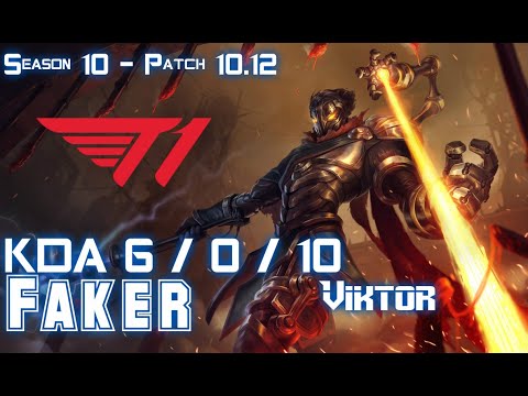T1 Faker VIKTOR vs SYNDRA Mid - Patch 10.12 KR Ranked