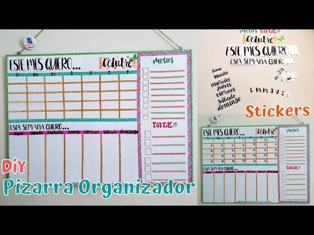 Vídeo relacionado con Set de Pizarras Magnéticas para Nevera con Planificador Semanal, Mensual y Diario - Kit Organizador incluye Rotuladores, Imanes, Posits y Borrador - Organización Familiar y Hogar - Fácil de Limpiar