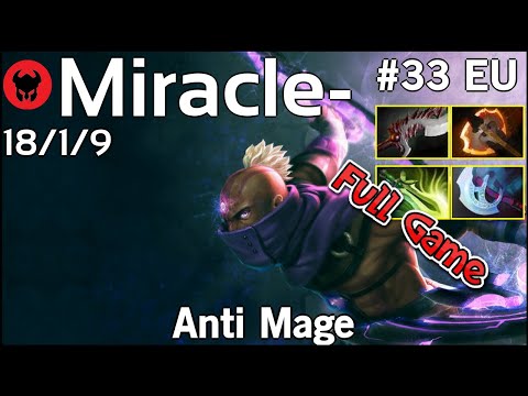 Miracle- [Liquid] plays Anti Mage!!! Dota 2 Full Game 7.21