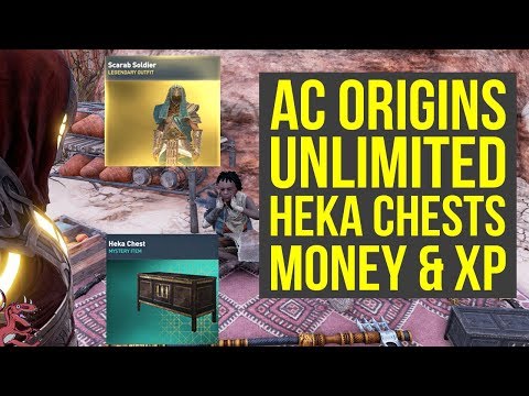 Assassin's Creed Origins Tips INSANE TACTIC for Unlimited Money, XP & Heka Chests (AC Origins Money) Video