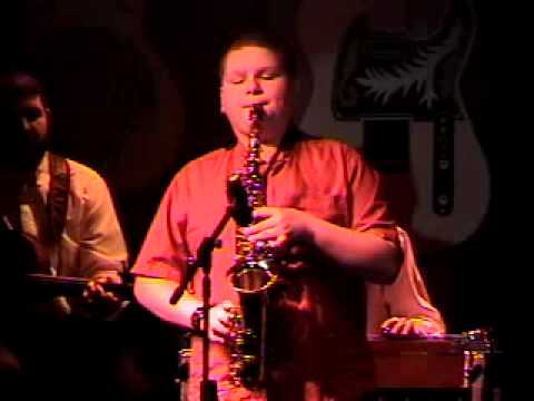 12 year old Wade Griggs plays Sax at Kentucky Opry
