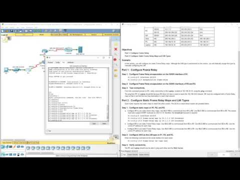 Lab 4.2.1.4 Packet Tracer - Configuring Static Frame Relay Maps