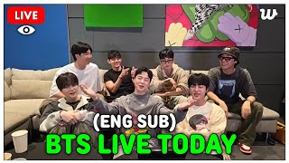 Download lagu [ENG SUB] BTS OT7 FUNNY LIVE TODAY😂🔴21.4.2026 Jin, Suga, J-Hope, RM, Jimin, V, Jungkook mp3