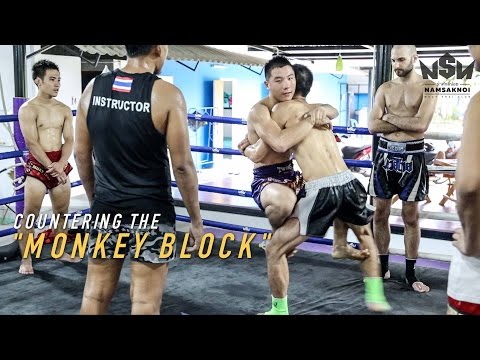 Counter the "Monkey Block" in Clinching | Namsaknoi Muay Thai