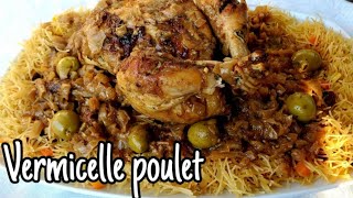 Vermicelle poulet: cheveux d'ange