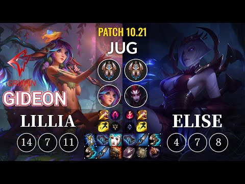 GRF GIDEON Lillia vs Elise Jungle - KR Patch 10.21