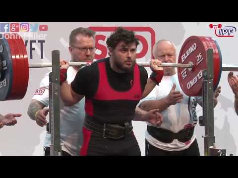 Artem Gonchar - 12th Place 762.5kg Total - 105kg Class 2019 IPF Classic Worlds