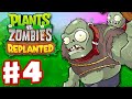 Plants Vs Zombies Replanted Gameplay Walkthrough Part 4 The Roof